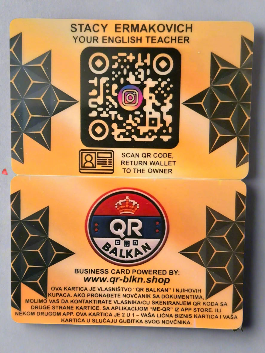 2 U 1 QR CODE KARTICA ZLATA VREDNA