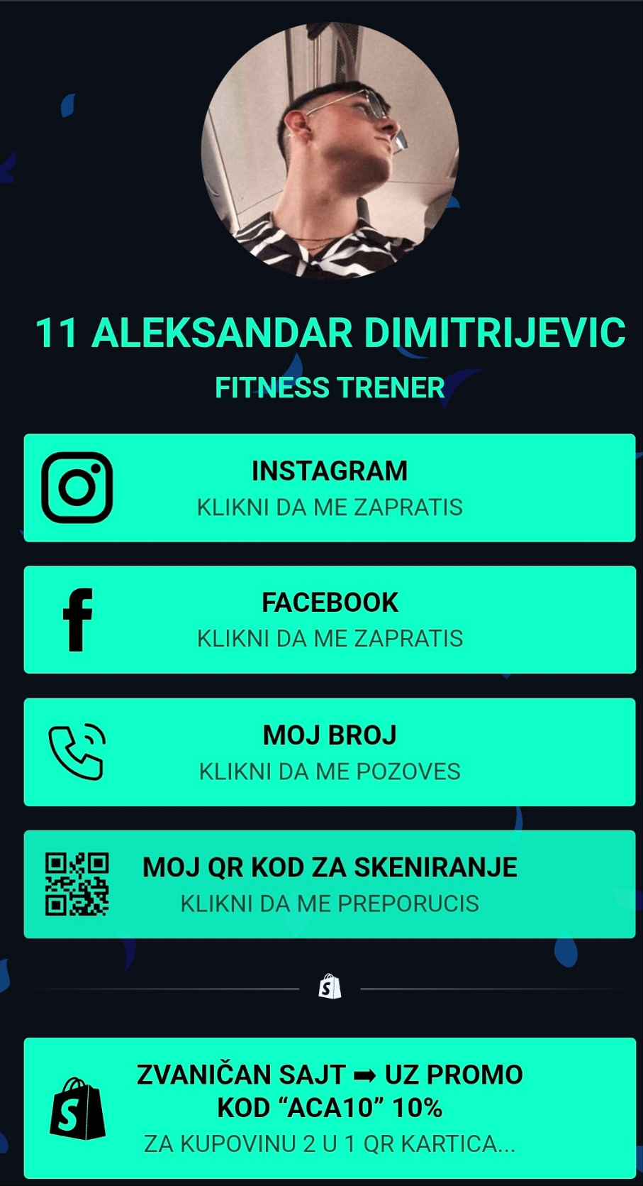 2 U 1 ZLATNA QR KARTICA - ČUVAR NOVČANIKA I VIZIT KARTICA