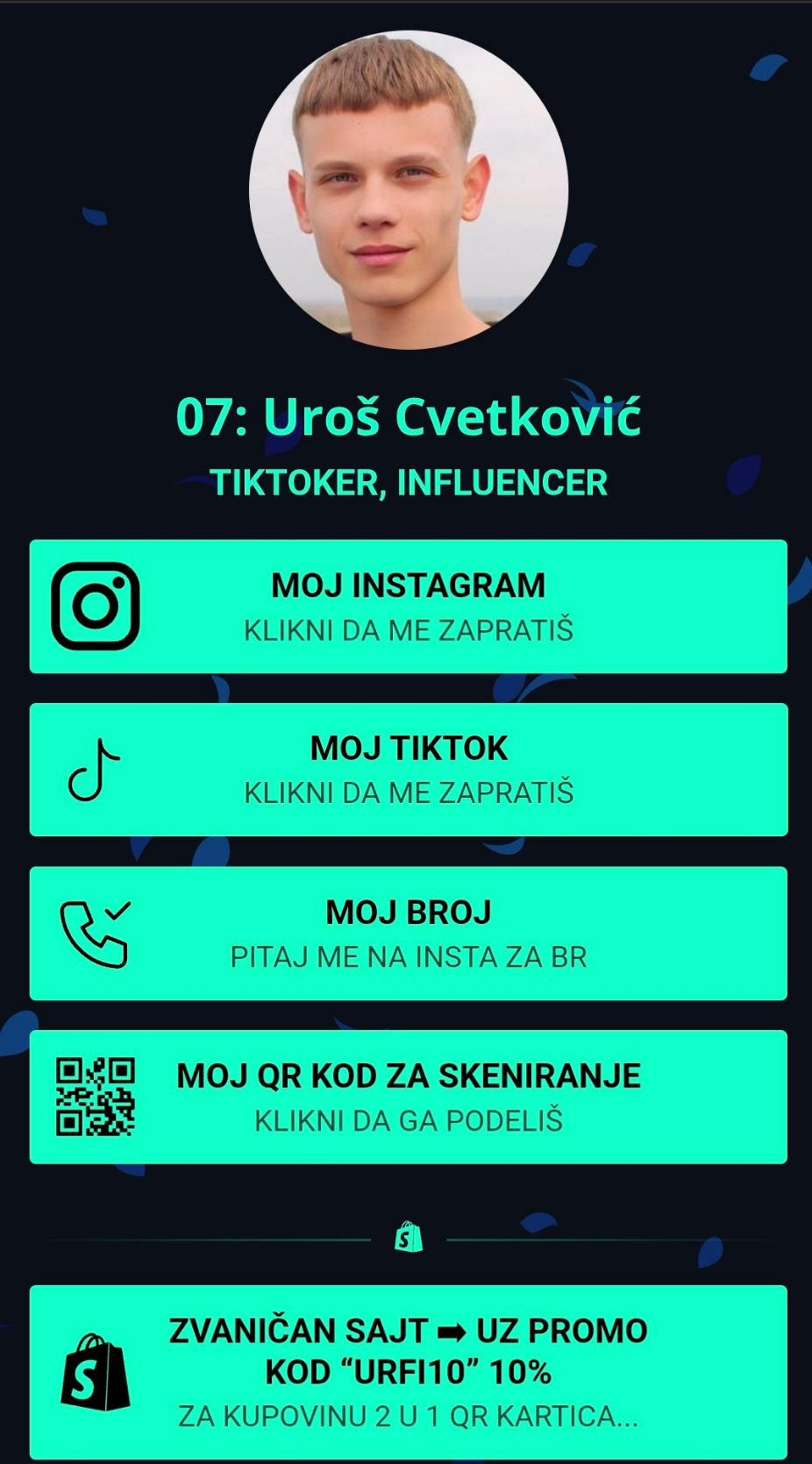 2 U 1 ZLATNA QR KARTICA - ČUVAR NOVČANIKA I VIZIT KARTICA