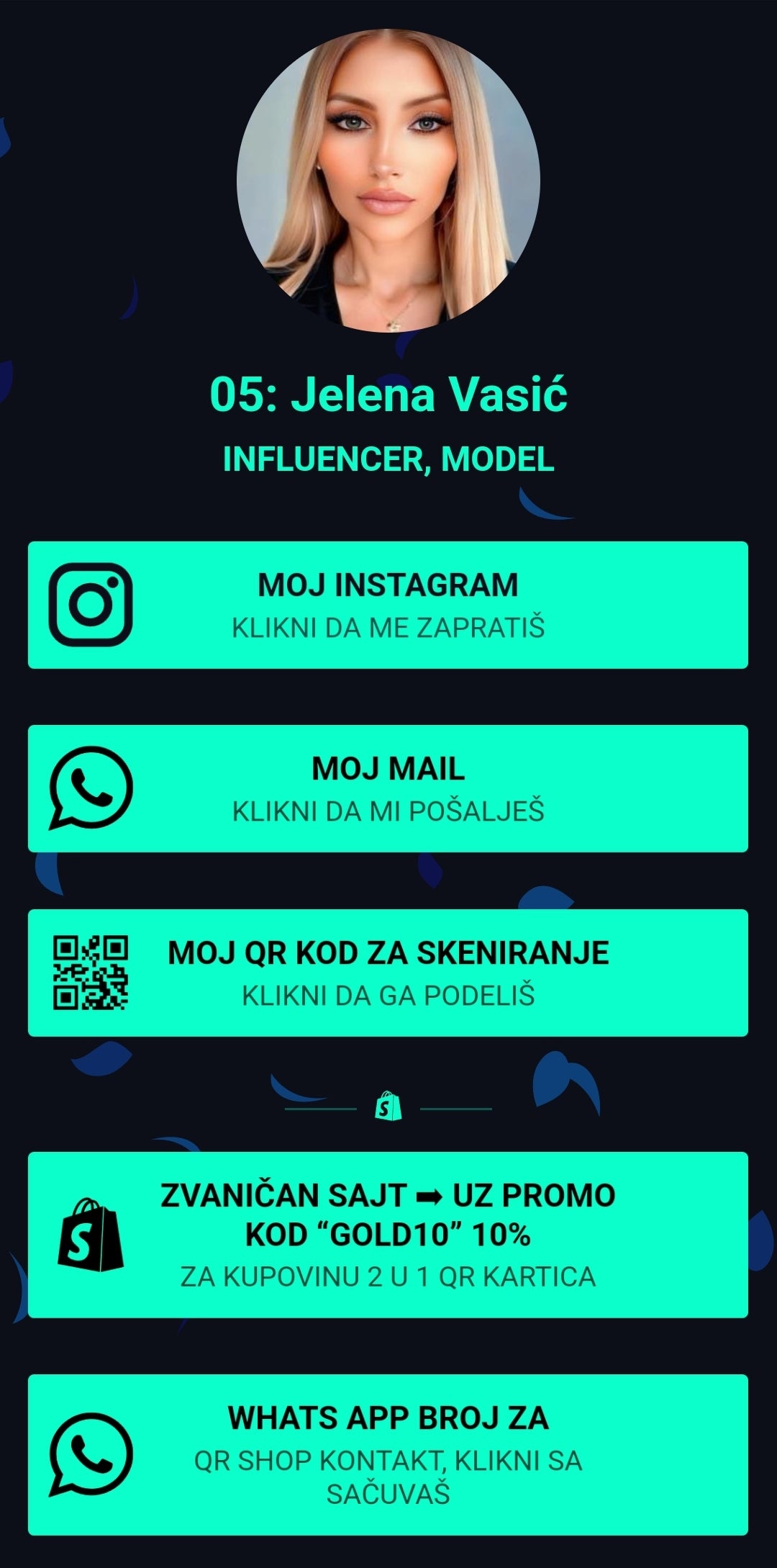 2 U 1 QR CODE KARTICA ZLATA VREDNA