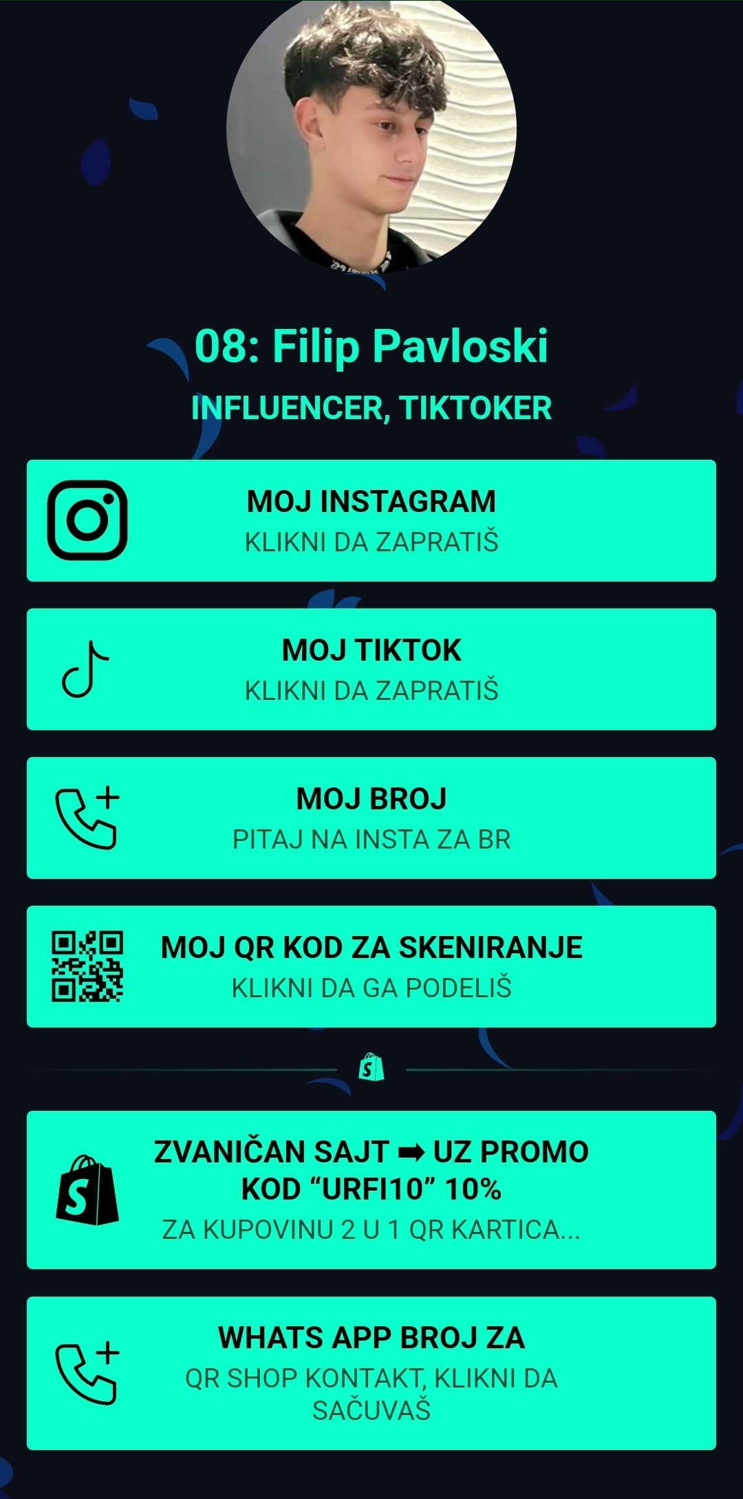 2 U 1 QR CODE KARTICA ZLATA VREDNA