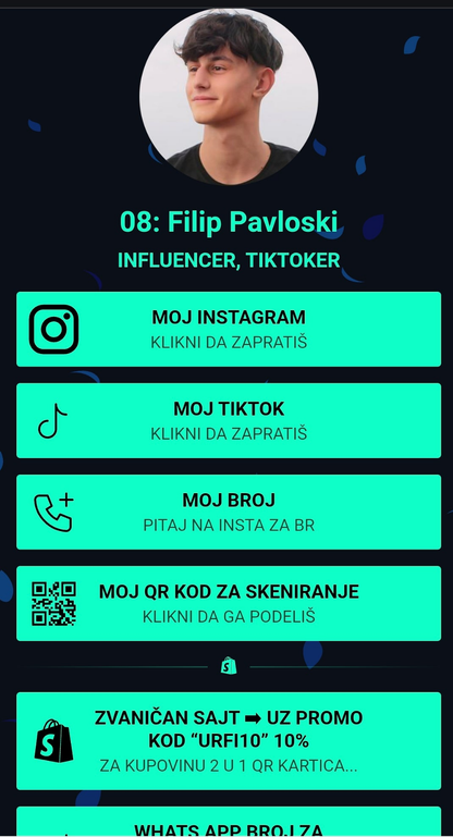 2 U 1 ZLATNA QR KARTICA - ČUVAR NOVČANIKA I VIZIT KARTICA