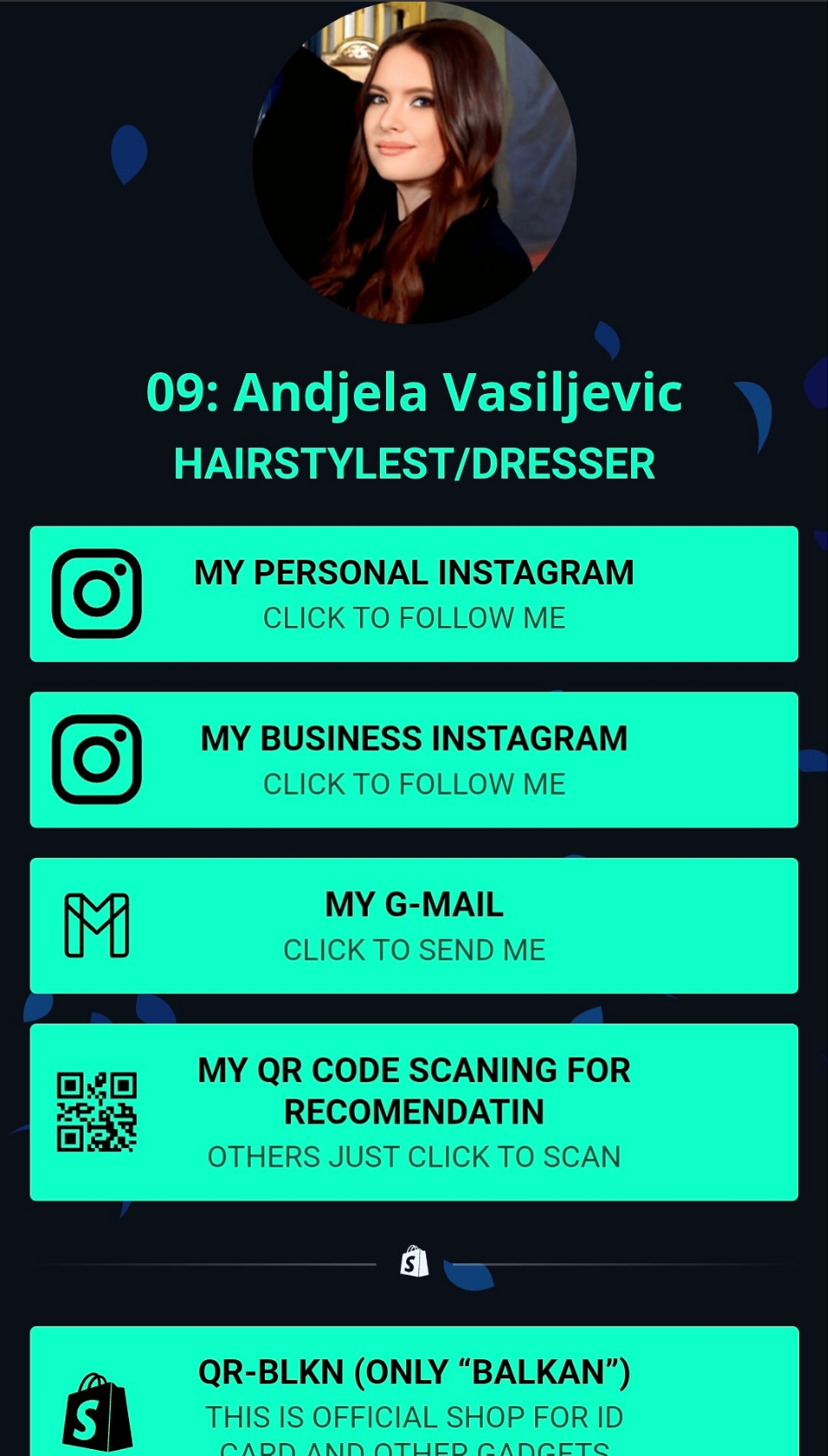 2 U 1 ZLATNA QR KARTICA - ČUVAR NOVČANIKA I VIZIT KARTICA