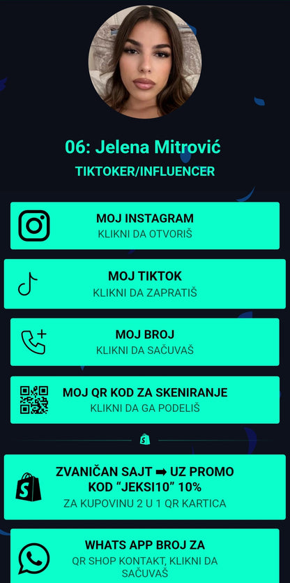 2 U 1 QR CODE KARTICA ZLATA VREDNA