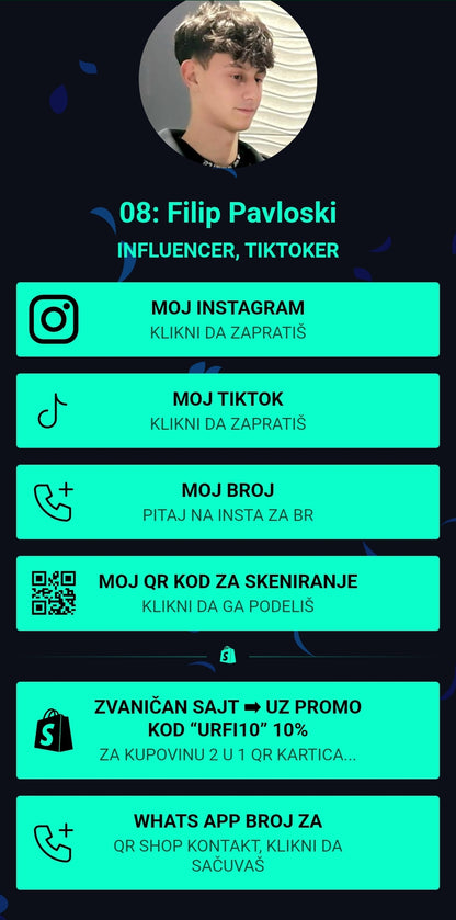2 U 1 QR CODE KARTICA ZLATA VREDNA