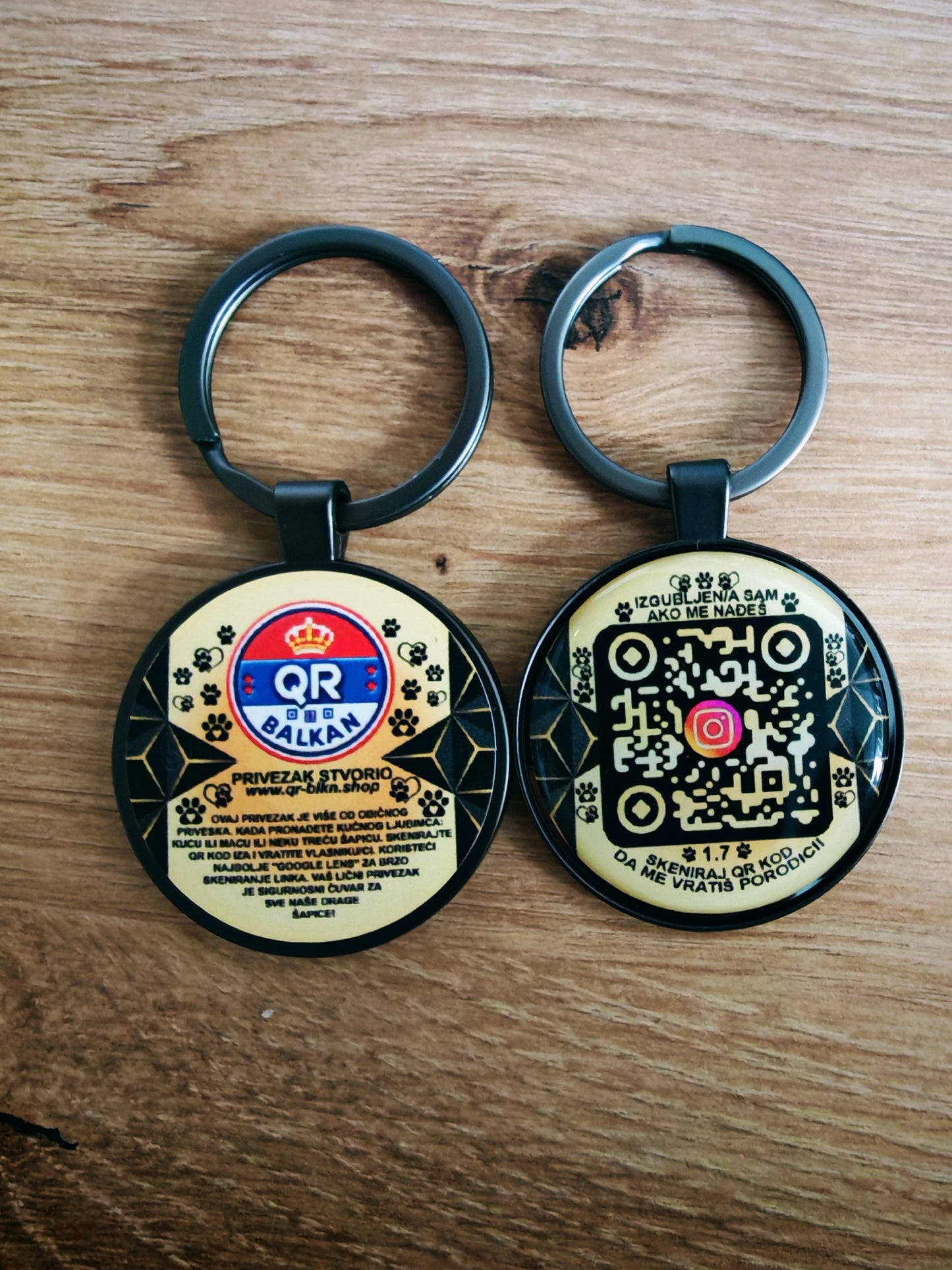 "NOVO" IZGUBLJENA ŠAPICA PRIVEZAK – DIGITALNA LIČNA KARTA ZA LJUBIMCE, SA PODACIMA VLASNIKA